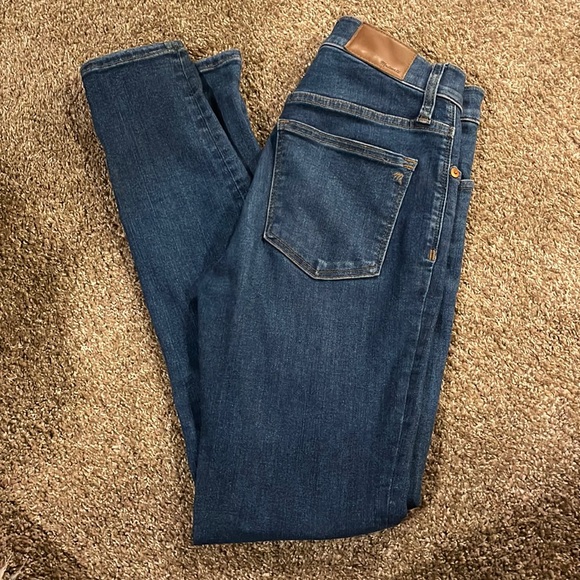 Madewell 9” Mid Rise Skinny Jeans - Picture 1 of 4